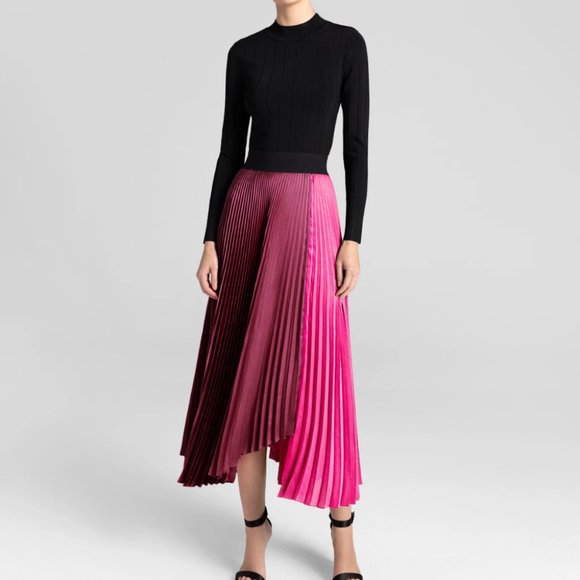 A.P.C. Dresses & Skirts - A.L.C. Grainger Colorblock Pleated Midi Skirt